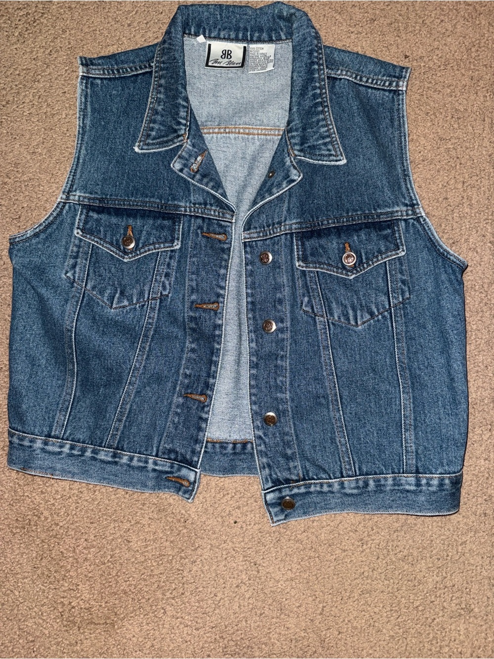 Bill Blass Denim Vest